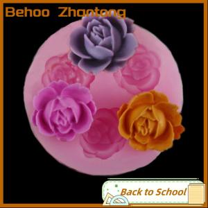 Behoo 3d rose flower silicone fondant mold cake decor chocolate sugar craft baking mold