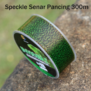 Senar Pancing Bintik Hijau 300m Tahan Aus Speckle Fishing Line Invisible Mulus Anti Keriting Senar Nilon