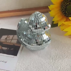 กระจกสะท้อนรูปเป็ดเงินประดับโต๊ะสะท้อนแสงรูปทรงต่างๆสำหรับงานเทศกาล