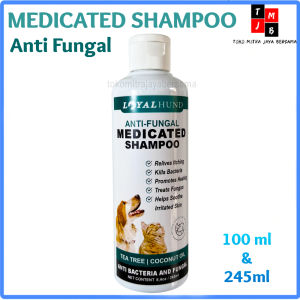 Shampoo Hewan Anti Jamur Kucing Anjing Bakteri Parasit Mikroba Infeksi Kulit Medicated Shampo 100ml 245ml