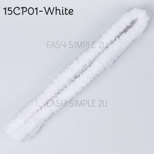 (1Piece) [15mmx1m] Jumbo Chunky Thick Cotton Chenille Stems Pipe Cleaners Doll Animals Kids Art Crafts Handmade DIY