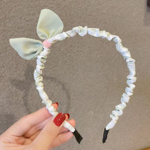 Bayar Di Tempat - Hairband Kerut Pita Lucu / Bando Scrunchie Korean Style / Cutie Korean Headband