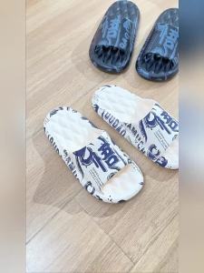 [Free Shipping] Trendy Chinese-Style MenS Summer Large-Size Non-Slip Thick-Soled Massage Home Slippers For Men