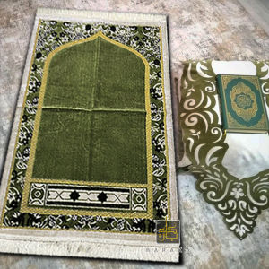 SAJADAH TEBAL DASAR PUTIH / SAJADAH DEWASA / SAJADAH SHALAT / PERLENGKAPAN SHALAT