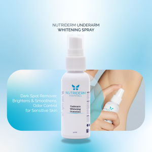 Nutriderm Underarm Whitening Spray Lightens Dark Spots Smoothens Skin Controls Odor Gentle Daily Care for Sensitive Skin