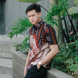 My Aksa Batik Kemeja Pendek Bhumi Bunga