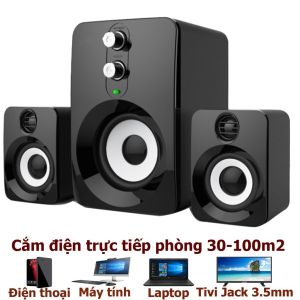 Bộ 3 Loa Máy Tính USB KELLYTEK - D202 / FT10 Bass Căng - Âm Thanh Sống Động - Thiết kế đẹp - mẫu mới - Bảo Hành 12 Tháng