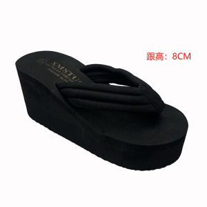 [Free Shipping] 3CM6CM8CM Extra-High-Heeled Flip-Flops For Women New Summer Style Non-Slip Wedge-Heeled Beach Sandals High-Heeled Thick-Soled Sandals