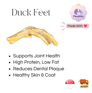 Pawsibliss Homemade Air Dry Duck Feet Chews for Cats and Dogs