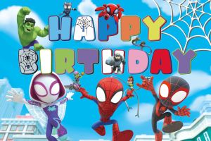 FastShipping Spidey And His Amazing Friends Party Decoration Supplies latex balloon Spider man Theme Baby Shower Balloons Kids Favors