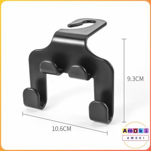 Amoki Multifunctional Car Cup Holder Seat Back Bag Hanging Hook Rear Seat Phone Support Stand Storage