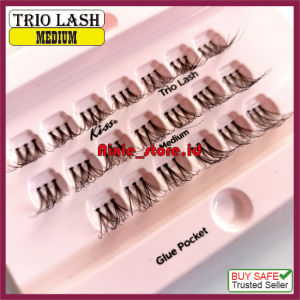 Eyelash Extension Bulumata tanam TRIO LASH RIngan Natural Kulaitas Export