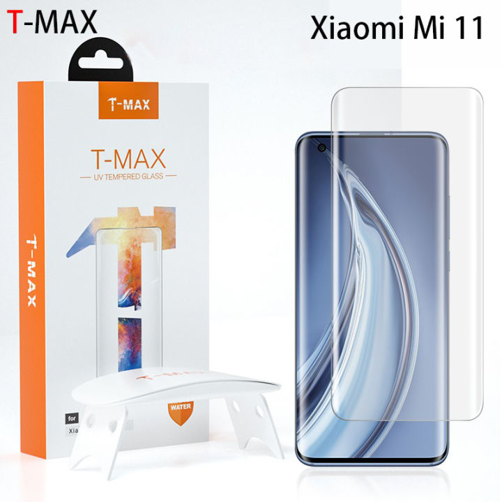 T-Max Tempered Glass For Xiaomi Mi 13 Lite 12x 12 Pro 11 Ultra 10 Note 10  Lite Pro Full Glue Transparent UV Screen Protector