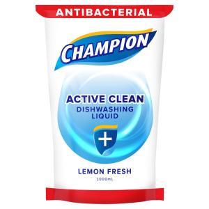 Champion Dishwashing Lemon Fresh Liquid 1000ml