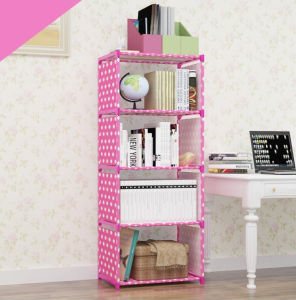 Rak Serbaguna 5 Susun Bermotif Rak Buku Portable Rak Multifungsi Tempat Penyimpanan Serbaguna