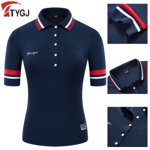 Áo Thun Nữ Chơi Golf Thời Trang Trang Phục Chơi Gôn Áo Thun Nữ Mùa Hè Áo Polo Ngắn Tay Áo Thể Thao Ngoài Trời Đội Dáng Ôm Hàng Mới Về