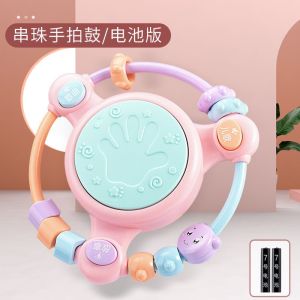 Childrens Music Hand Drum Baby Toy Early Education Puzzle for 0-1 Year Old Babies Ringing Bells 6-12 Months 3 Grasp Training