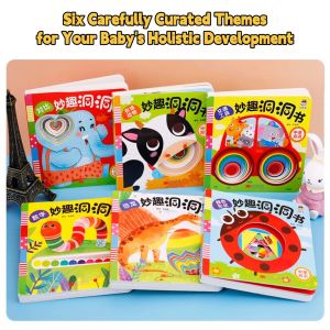 DangDang Ultimate Early Learning Set: 6 Interactive Peek-a-Book Adventures for Curious Babies
