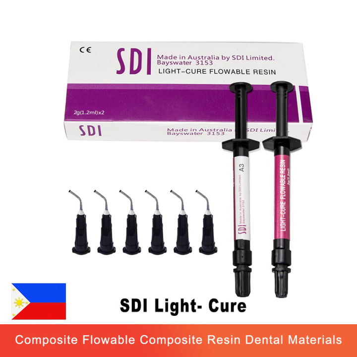2PCS/BOX Set Dental SDI Light Cure Flowable Composite Resin Flow Curing