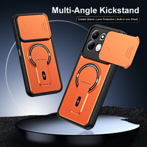For Redmi 17 4G 5G Sliding lens protection skin-friendly shockproof magnetic kickstand phone case