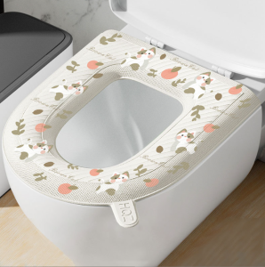 Đệm bệ bồn cầu giữ ấm mùa đông hạn chế vi khuẩn vỏ bọc bệ bồn cầu bằng xốp silicon EVA chống thấm