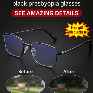 แว่นตาอ่านหนังสือป้องกันแสงสีฟ้า ความคมชัดสูง เทคโนโลยีสีดำ สายตายาว