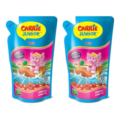 Carrie Junior Kid Bath Age 2 - 7 Refill Pouch | Body Wash | Bodywash 500ml [ Single Pack | Twinpack ]