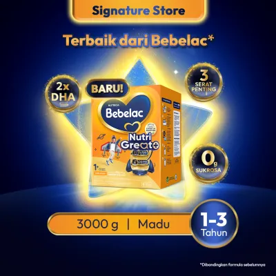 Bebelac 3 / Bebelac 1+ Madu Susu Pertumbuhan Bubuk 3000gr - Untuk Usia 1-3 Tahun