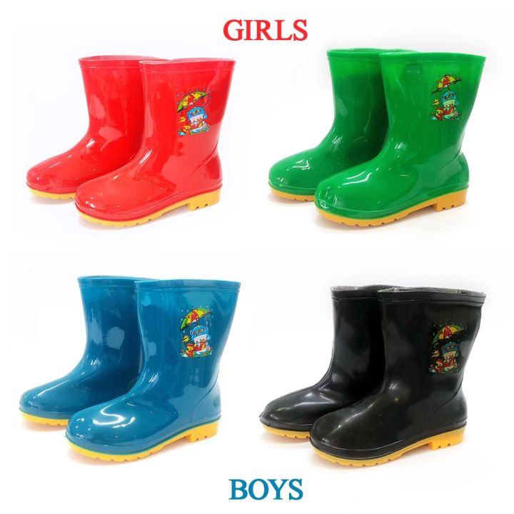 RAIN BOOTS FOR KIDS Weather Protection Shoes Rainy Shoes KIDS Rain Bota  (26-40) Lazada PH