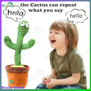 Ebeau Dancing Cactus Toy with 120 English Songs Repeat Talking Early Learning Toy Gift for Kids