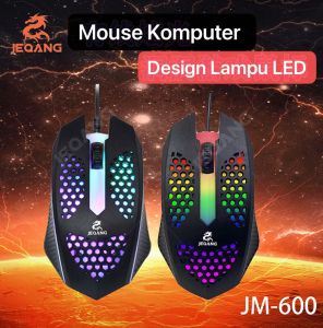 Mos-009 Mouse Gaming Komputer PC Laptop Kabel USB Fitur Lampu LED Backlight Computer Gamer Kantor JM-600