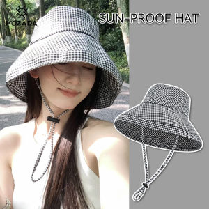 HOZADA Fashion Sun Cap Womens Beach Hat Fisherman Hat Foldable Sun-proof Hat Casual Sun Hats Portable Fisherman Cap Large Brim Cap Sun Protection Cap Sun Screen Hats for Summer Outdoor Travel