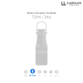 LocknLock Metro Double Tumbler 710ml - LHC4203. 