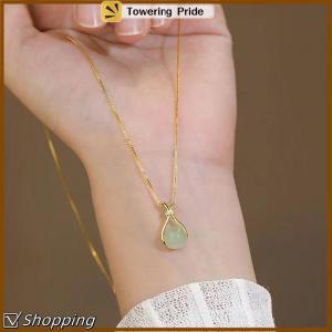[Towering Pride] Hetian Necklace Metal Non Tarnish Fashion Women Accessories Jewelry