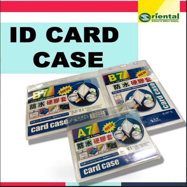 XX B7 Hard Plastic ID Case 91x128mm Vertical & Horizontal ID Card Case ...