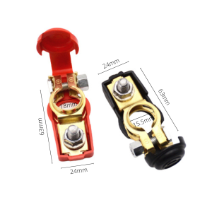 ขั้วแบต ขั้วแบตทองเหลือง ปลดง่าย ป้องกันไฟรั่ว สวิตช์ปิด - เปิด ขั้วแบตรถยนต์ ขั้วแบตเตอรี่ ขั้วแบตเตอรี่รถยนต์ทองเหลือง