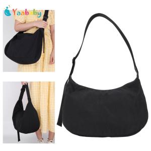Women Nylon Shoulder Bag Fashion Crescent Bag Casual Fashion Tote Bag Satchel Hobo Bag Girl Stylish Purse