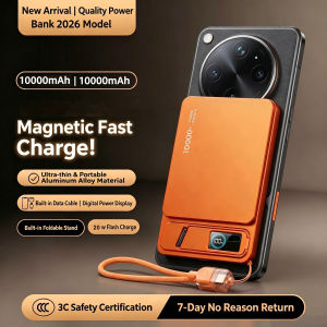 Magnetic Power Bank Ultra-Thin 10000 mAh Super Fast Charging PowerBank 2026 New National Standard External Battery for iOS Pop Up Shows External Device