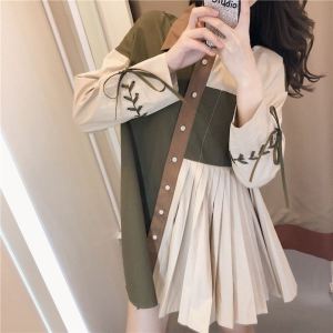 Korean Fashion Design Oversized Shirt Women Impact Color Casual Blouse Tops