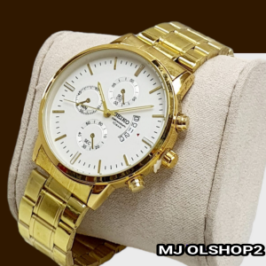 PROMO Jam tangan pria jam tangan seiko pria diameter 44cm rantai stainlessfree box bonus baterai