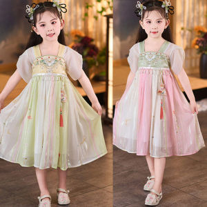 ชุดประเพณีจีนโบราณชุด Hanfu สำหรับเด็กผู้หญิงชุดชุดจีนสำหรับเด็กผู้ชายชุดสำหรับการเรียนรู้ชุดคอสเพลย์สำหรับเด็ก3-11Years