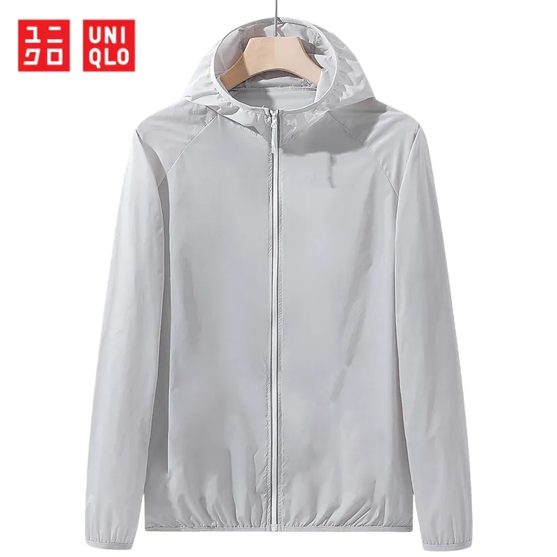 No 1.* Ready Stock Uniqlo Women Jacket Airism UV Protection UPF 50+ Mesh  Long Sleeve Full Zip Hoodi