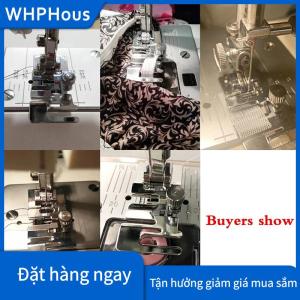 WHPHous Presser chân hộ gia đình may vải máy DIY vải cạnh đan ban nhạc đàn hồi