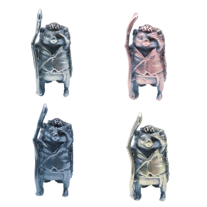 Hedgehog Shape Lanyard Beads DIY Brass Paracord Beads Vintage Parachute Cord Beads for Bracelets Pendants Enduring