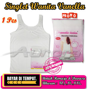 3Pcs Tanktop Singlet Kaos Dalam Wanita Tank Top Remaja ABG SMP & SMA Vanella-Aurora Store