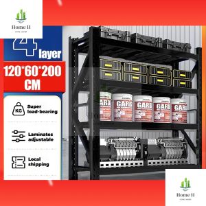 Heavy Duty Storage Shelves Multi-Layer Metal Rack for Home Warehouse & Supermarket