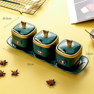 ขวดเครื่องปรุง กล่องเครื่องปรุง ที่ใส่เครื่องปรุง กล่องเก็บเครื่องปรุงพร้อมช้อนตัก ขวดเครื่องเทศ ขวดปรุงรส กระปุกใส่เครื่องปรุง