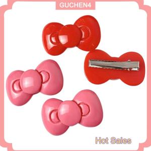 GUCHEN4🎀 Kawaii Bow kẹp tóc tóc phụ kiện dễ thương Cô Gái Trái Tim Side Clip bangs khí đồ trang sức