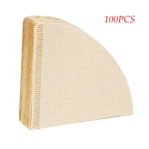 WEYAN 100PCS Size 02 1-4 Cups Drip Tools Coffee Filter Paper Strainer Cone Tea Infuser