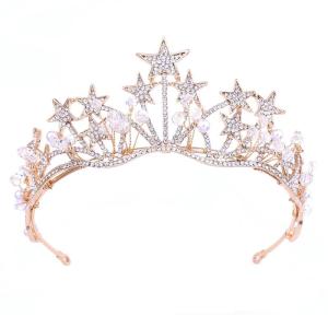 Women Bachelorette Party Headband Decorative Headdress Rhinestone Inlaid Crowns Hairband Female Hair Accessories